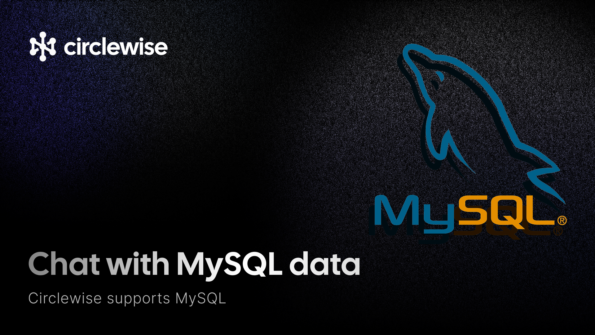 MySQL integration UI